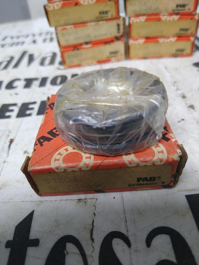FAG,51203,THRUST BALL BEARING LO TO F 9 NOS
