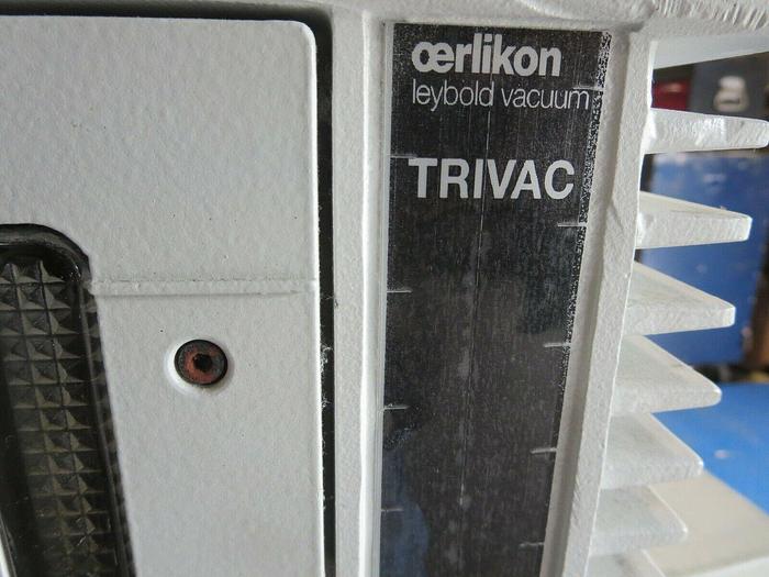 Used Oerlikon(Leybold), Trivac, D65B, Vacuum Pump, W/Nidec, 10710182-100, 3 HP, Motor