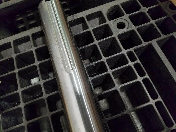 Used Stainless Steel Motor Drive Shaft with keyways 2-1/4" Dia. x 45"