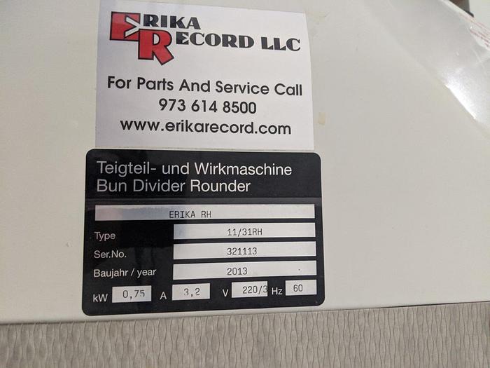 Used 2013 Erika Record 11/31RH Bun Divider Rounder