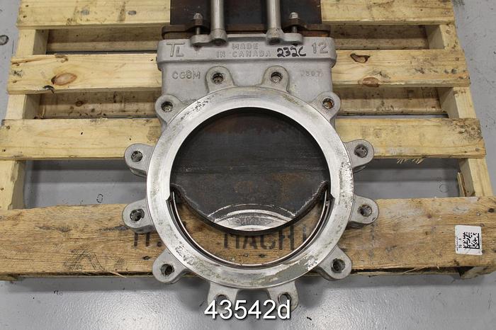 Used True Line 12" Hand Operated Knife Gate Valve #43542