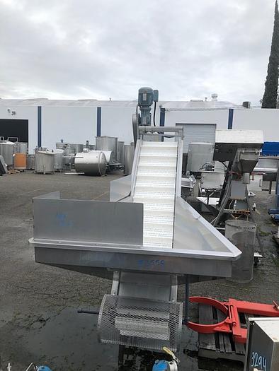 Used Intralox Flighted Belt Elevator