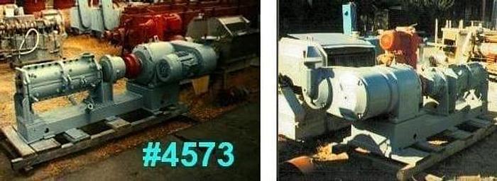 Used 5 in. X 36 in. BAKER PERKINS CONTINUOUS TWIN SCREW MIXER – 15 HP
