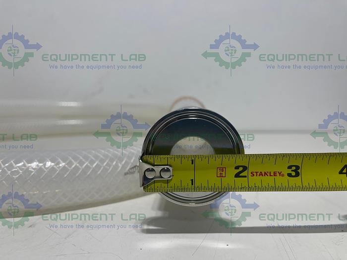 Used Saint Gobain  23008067 Pure Fit 96" Hose w/ 1/2" Sanitary Fitting 60PSI at 20°C