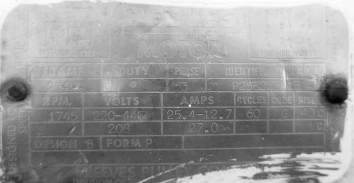 Used Pump, Positive, Waukesha, Mdl 130, S/st, 7.5 HP, 3" #S742871