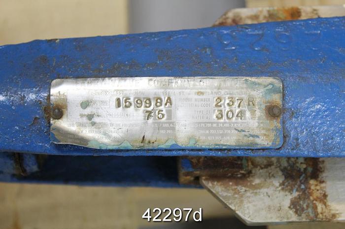 Used Fabri-Valve 237R 4" Hand Operated Knife Gate Valve #42297