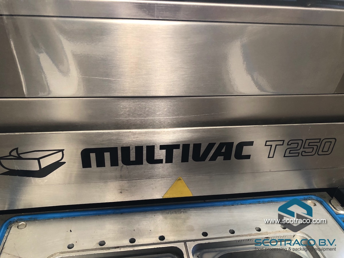 Used Multivac T250 MAP-traysealer. Semi-automatic, excellent condition.