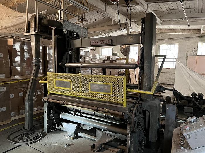 Used 74" CAMERON TWO DRUM WINDER 42" REWIND DIAMETER