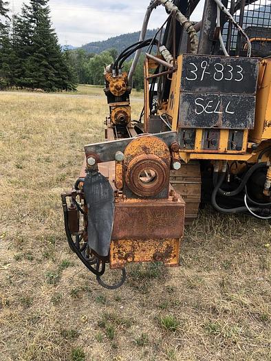 Used HB19356 Drain-hole Drill, mounted on Case 1150C Dozer Jensen JDC HV100  on Case 1150C track drill