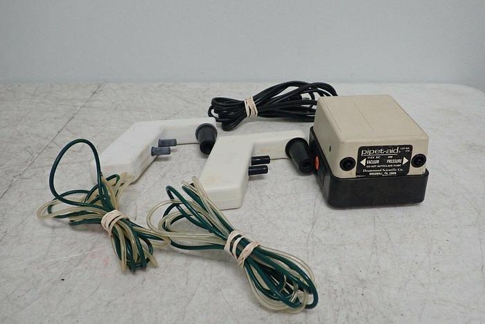 Used Lot of 2 Drummond Pipet-Aid Pipettes with Vacuum Pressure Pump