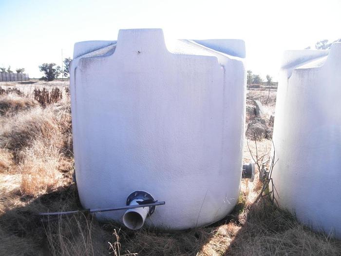 Used Tank, 1,300 Gallon, PET, 6' X 6.5', Chilled Water, (2) #S741498