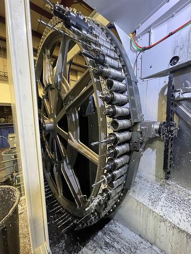 Used 2020 HAAS EC-400 PP 4-Axis CNC Horizontal Machining Center With  Pallet Pool