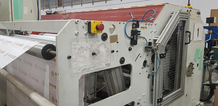 Used 1998 MONDON Automatic slitter rewinder with 2 col. flexo (for paper reels)