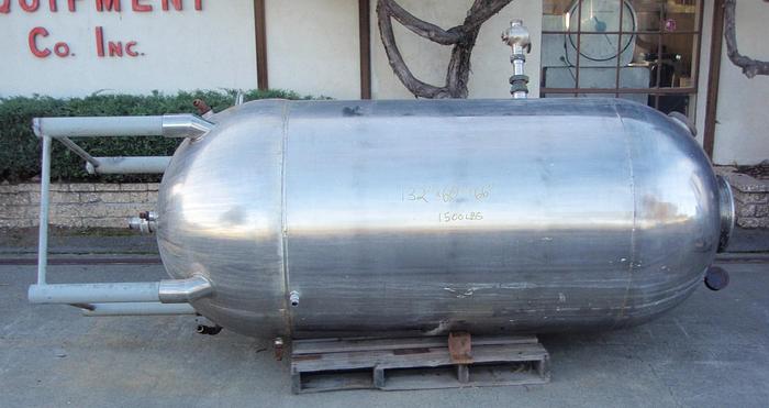 Used Kettle, 600 Gallon, S/st, Jkt, Vac, #S741589