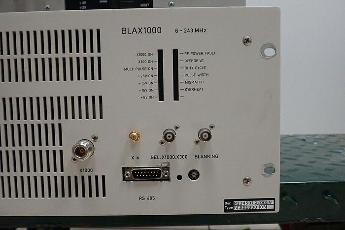 Used Bruker Type BLAX 1000 6-243 MHz Amplifier