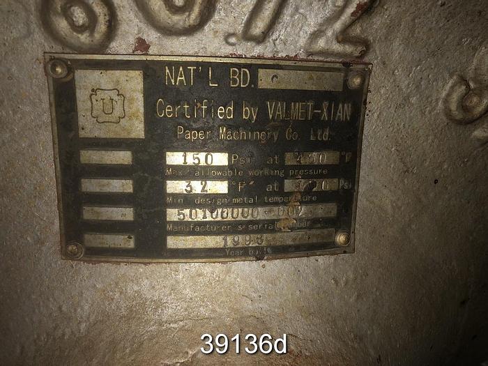 Used Valmet Dryer Section, 18 Cans, 81.25" Face, 36" Diameter, 150" PSI #39136