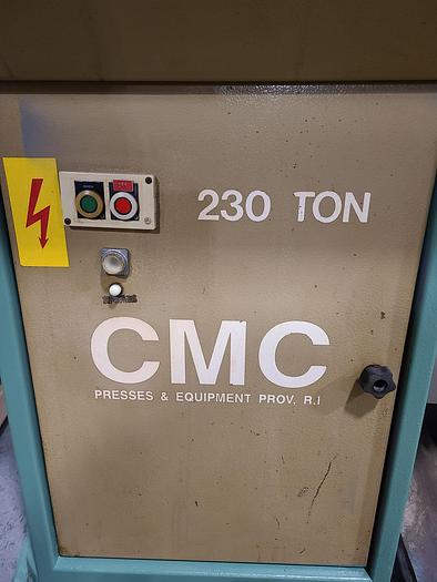 Used CMC 230 Ton Hydraulic Coining Press