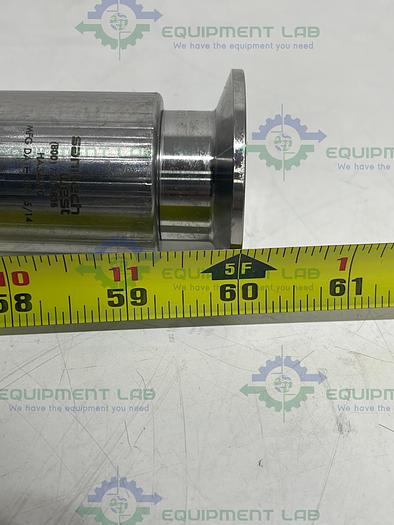 Used Sani-Tech  STHT-WR-1000 60" Silicone Hose w/ 1" Sanitary Fitting