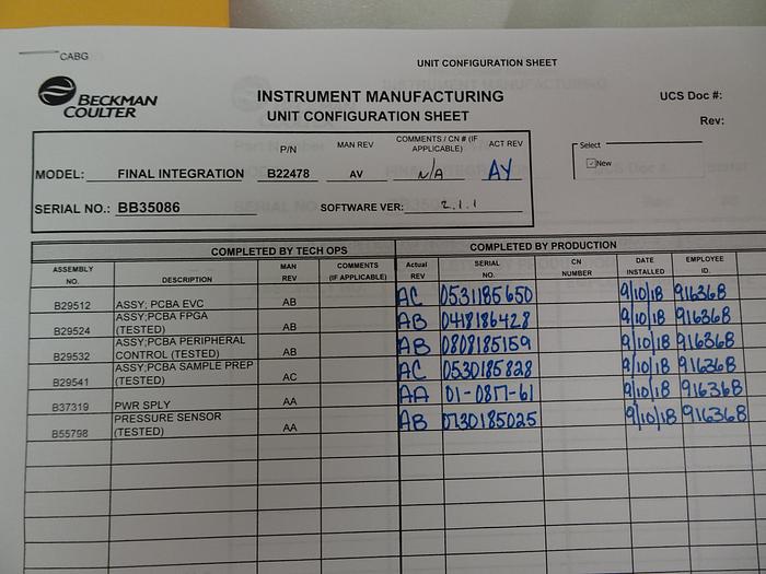 Beckman Coulter AQUIOS CL Flow Cytometer Fully Automated Cytometry System