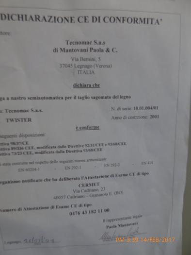 Used Electronic band saw Tecnomac