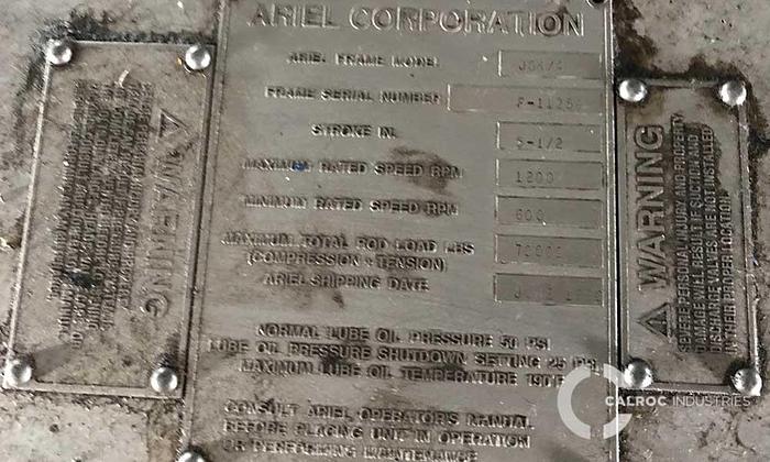 Used Ariel JGK-4 Reciprocating Compressor Package