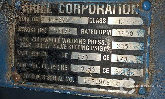 Used Ariel JGK-4 Reciprocating Compressor Package