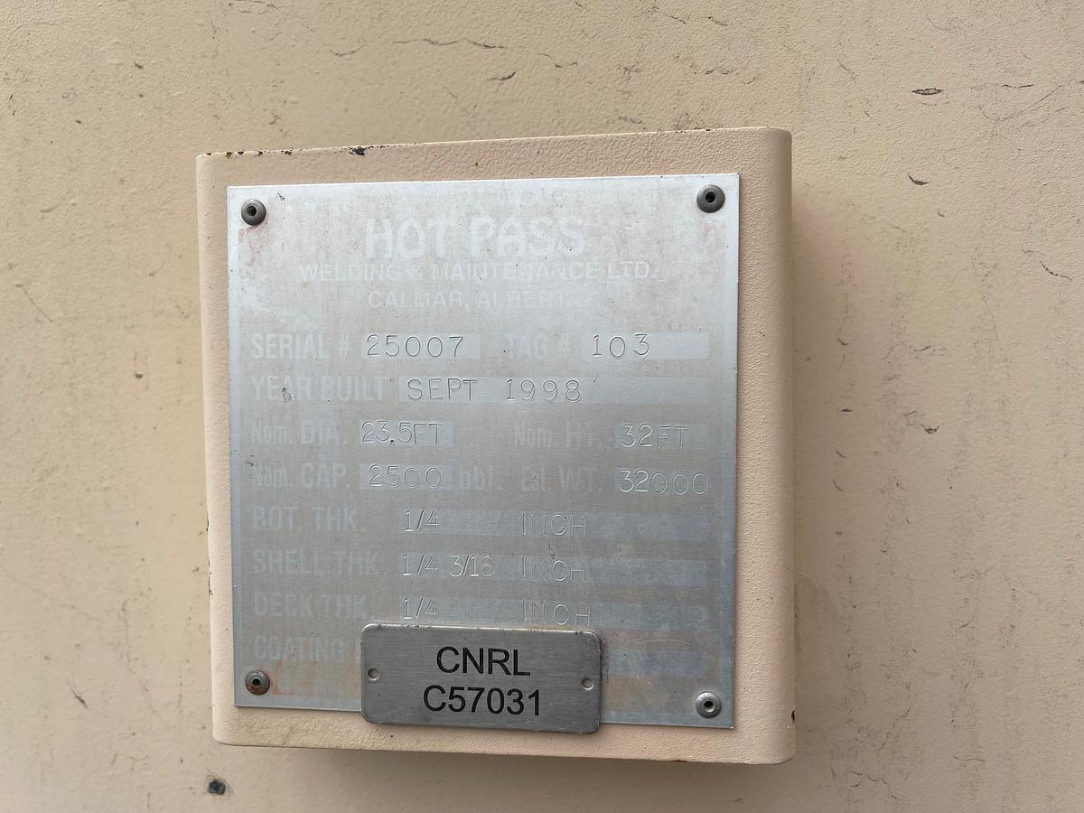 Used 2001 GLM 2500 BBL Tanks