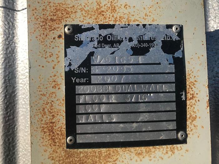 Used 200 BBL Double-Walled Metal Clad Tank