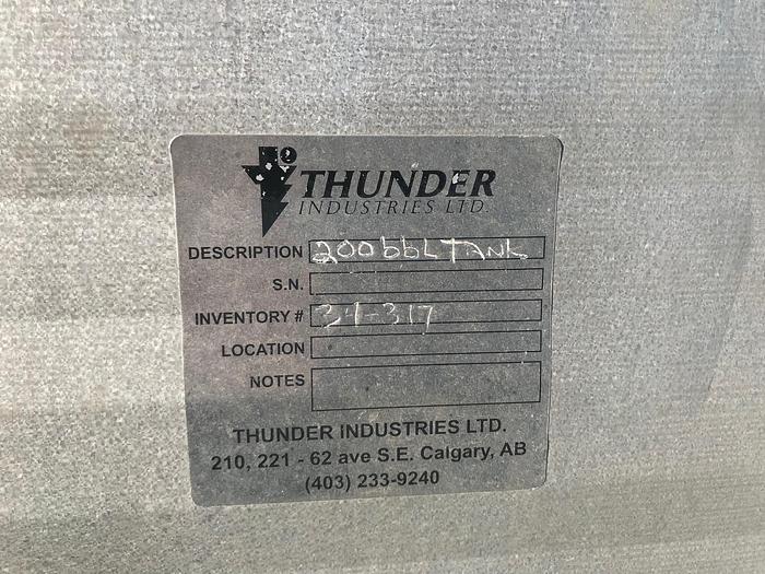 Used 200 BBL Double-Walled Metal Clad Tank