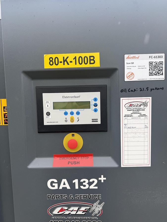 Used 2010 Atlas Copco GA132