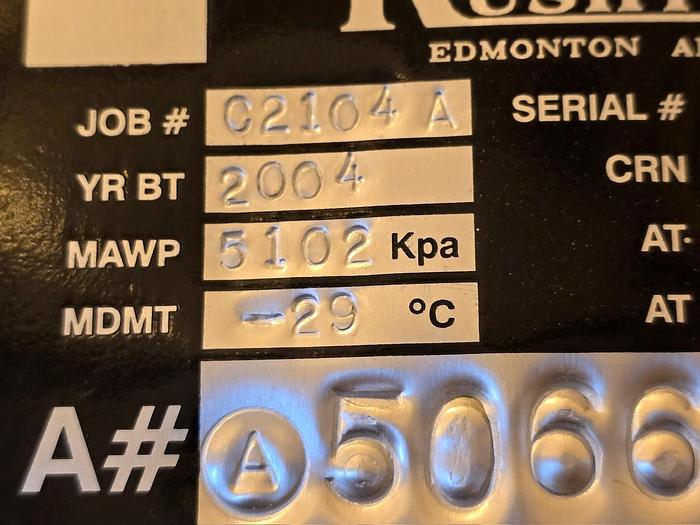 Used 2004 Rushton Horizontal Seperator Package