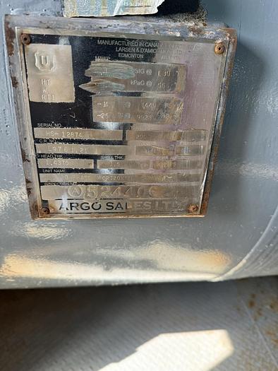 Used 2005 Argo 36"x10' Horizontal 3 Phase Separator Package