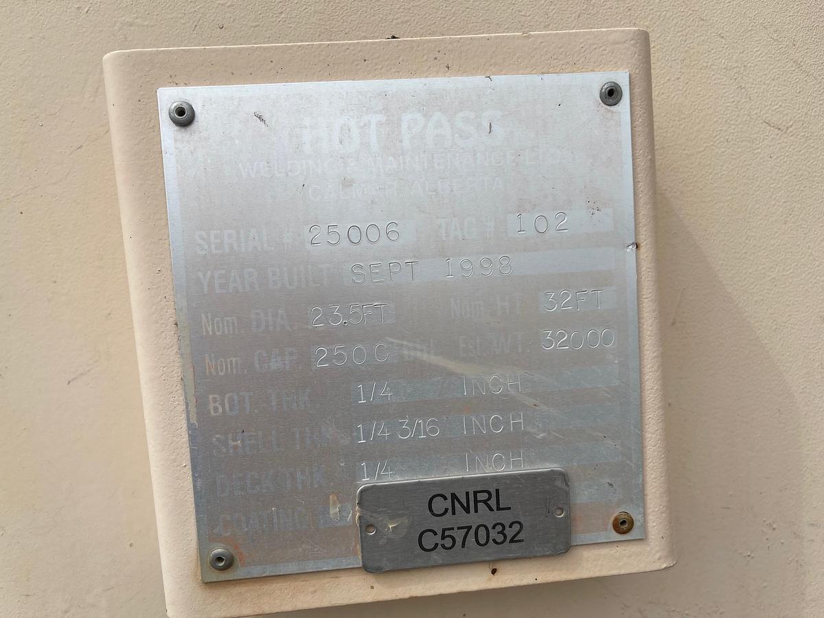 Used 2001 GLM 2500 BBL Tanks