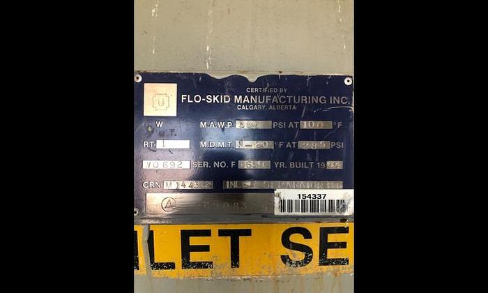 Used 60" x 14' Low Pressure Horizontal Separator