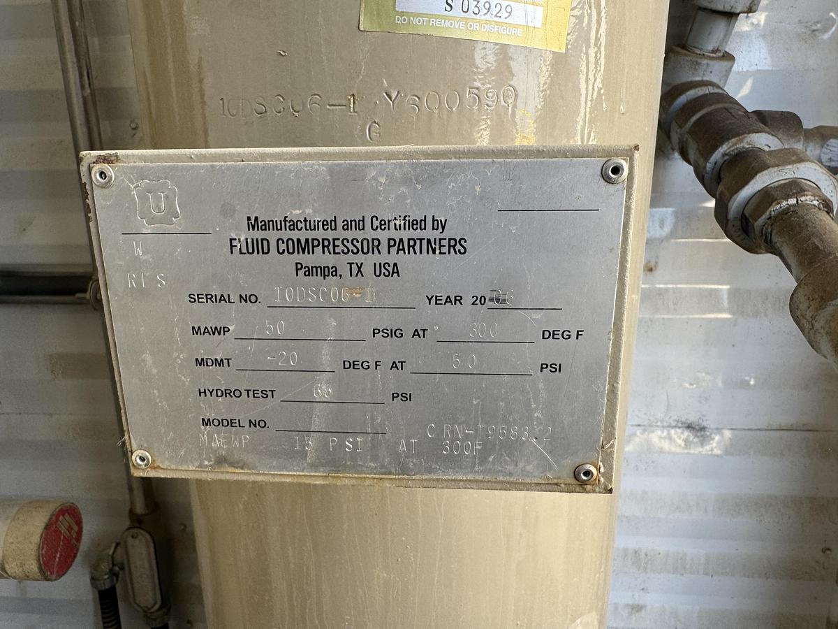 Used 2013 Kootenay Industries Ltd Fuel Gas Scrubber