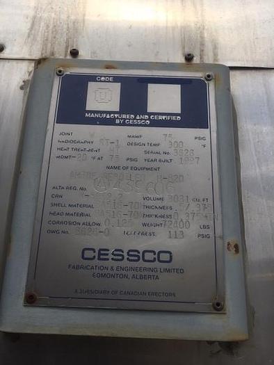 Used Cessco Amine Reboiler