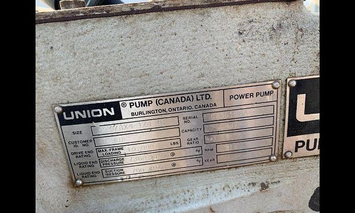 Used Union TD-120 Triplex Pumps