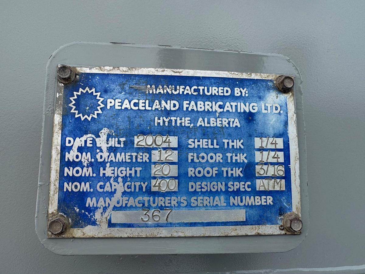 Used 2006 Peaceland 400 BBL Tanks