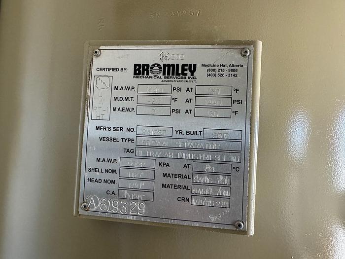 Used ULTRAFAB – 48″ x 96″ Gas Sweetening Skid