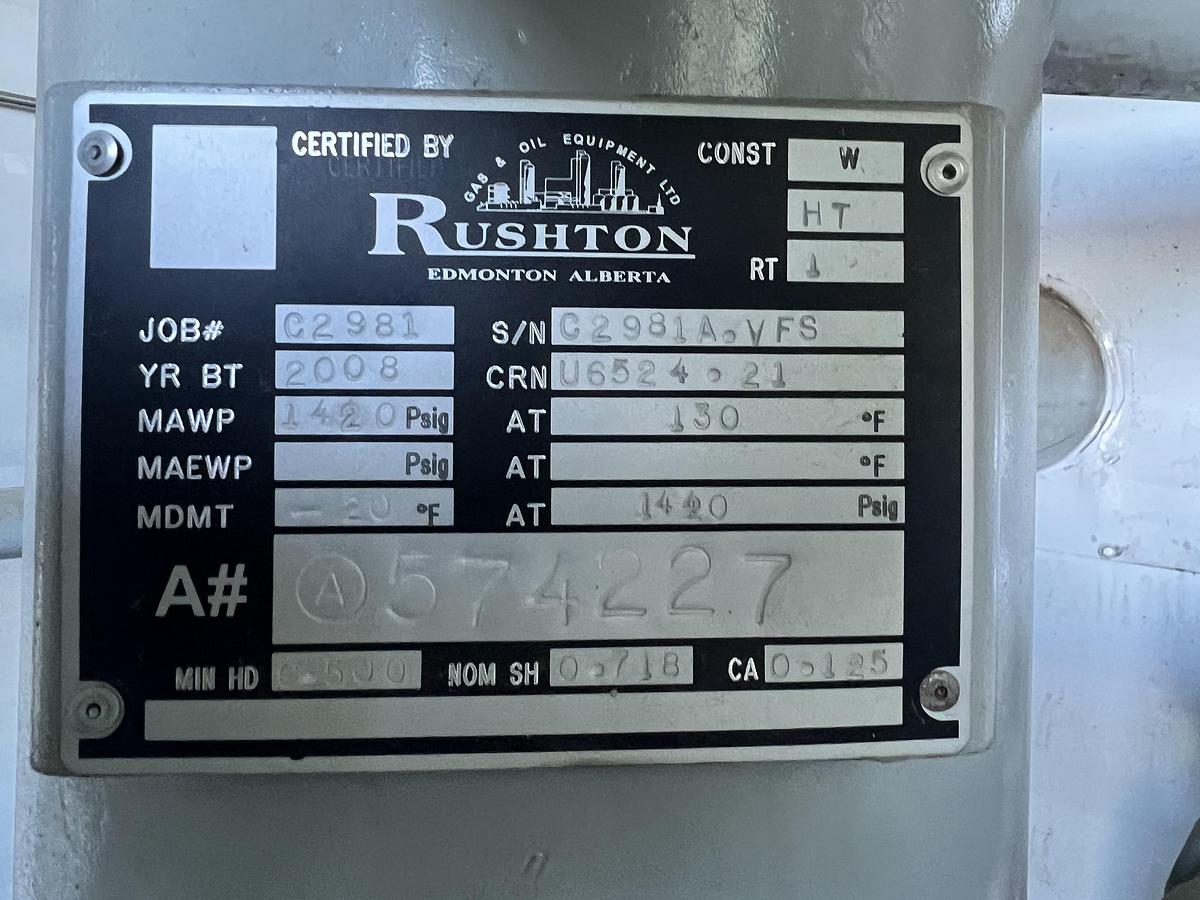 Used 2008 Rushton Fuel Gas Building
