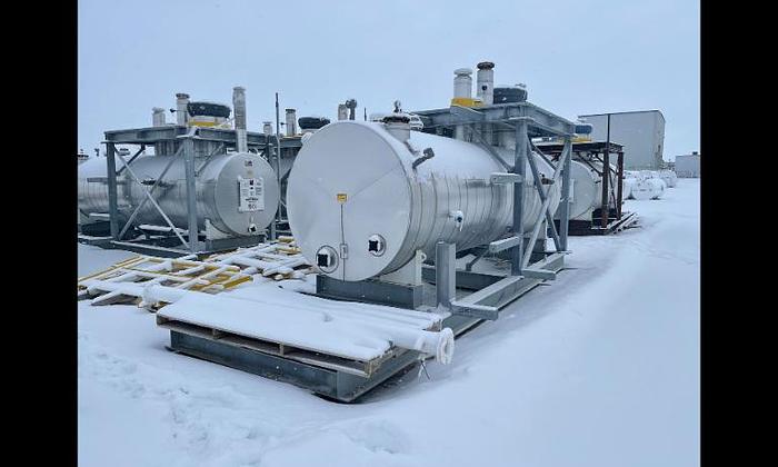 Used 64″ x 20′ 3000 USG Double Walled Sump Tanks