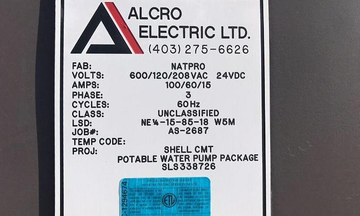 Used Potable Water Pump Building