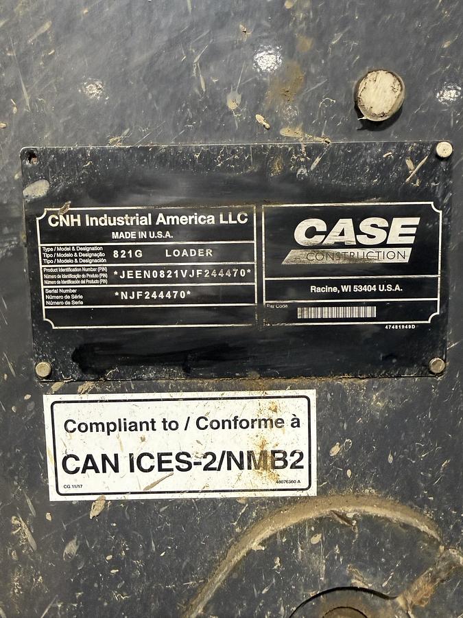 Used 2019 CASE 821G