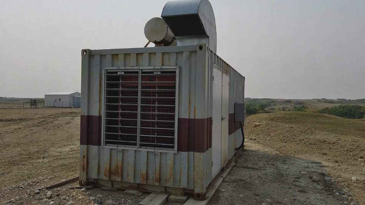 Used Cummins 250 kW Natural Gas Generator in 20' Sea Can