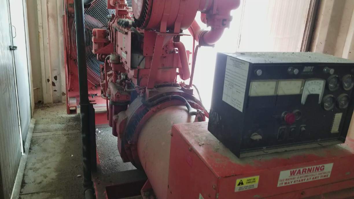 Used Cummins 250 kW Natural Gas Generator in 20' Sea Can