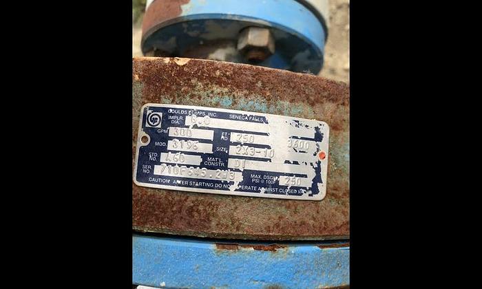 Used Goulds Horizontal Ansi Pump Centrifugal – Qty: 2