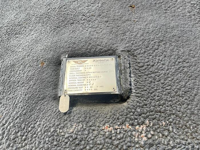 Used 2,000 BBL Tanks – (Qty: 5 Insulated / 1 Uninsulated)