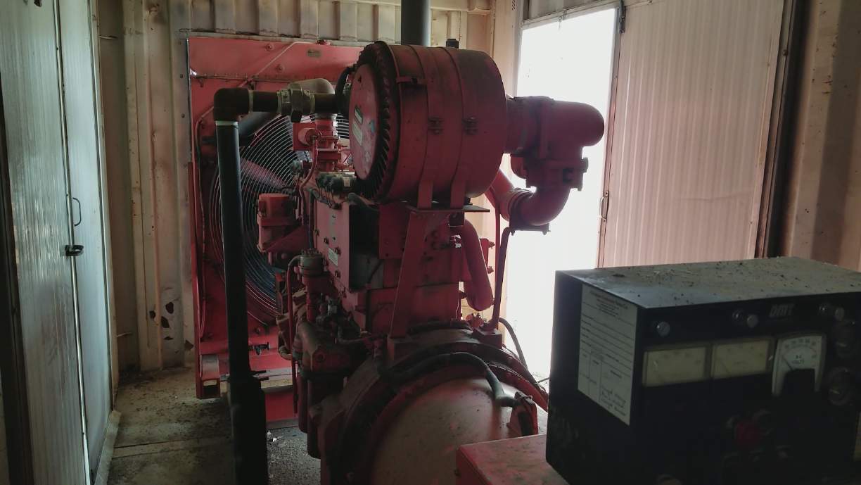 Used Cummins 250 kW Natural Gas Generator in 20' Sea Can