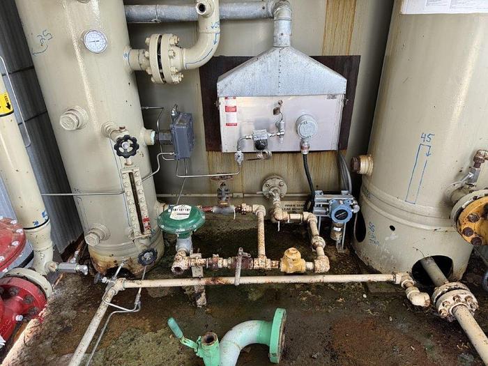 Used 24" Sweetening Skid w/ H20 Analyzer & 100bbl Tk