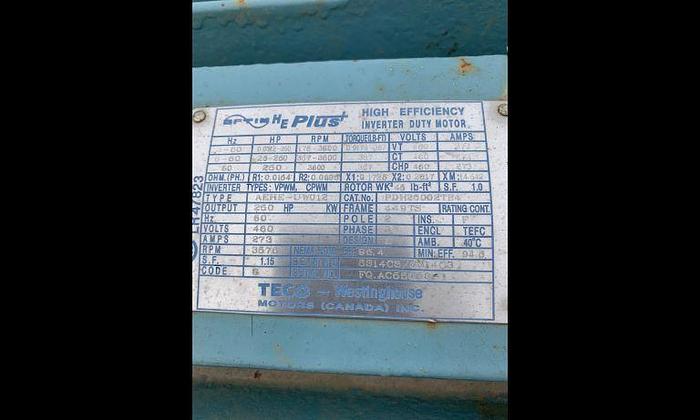 Used Schlumberger Horizontal Multi-Stage Pump